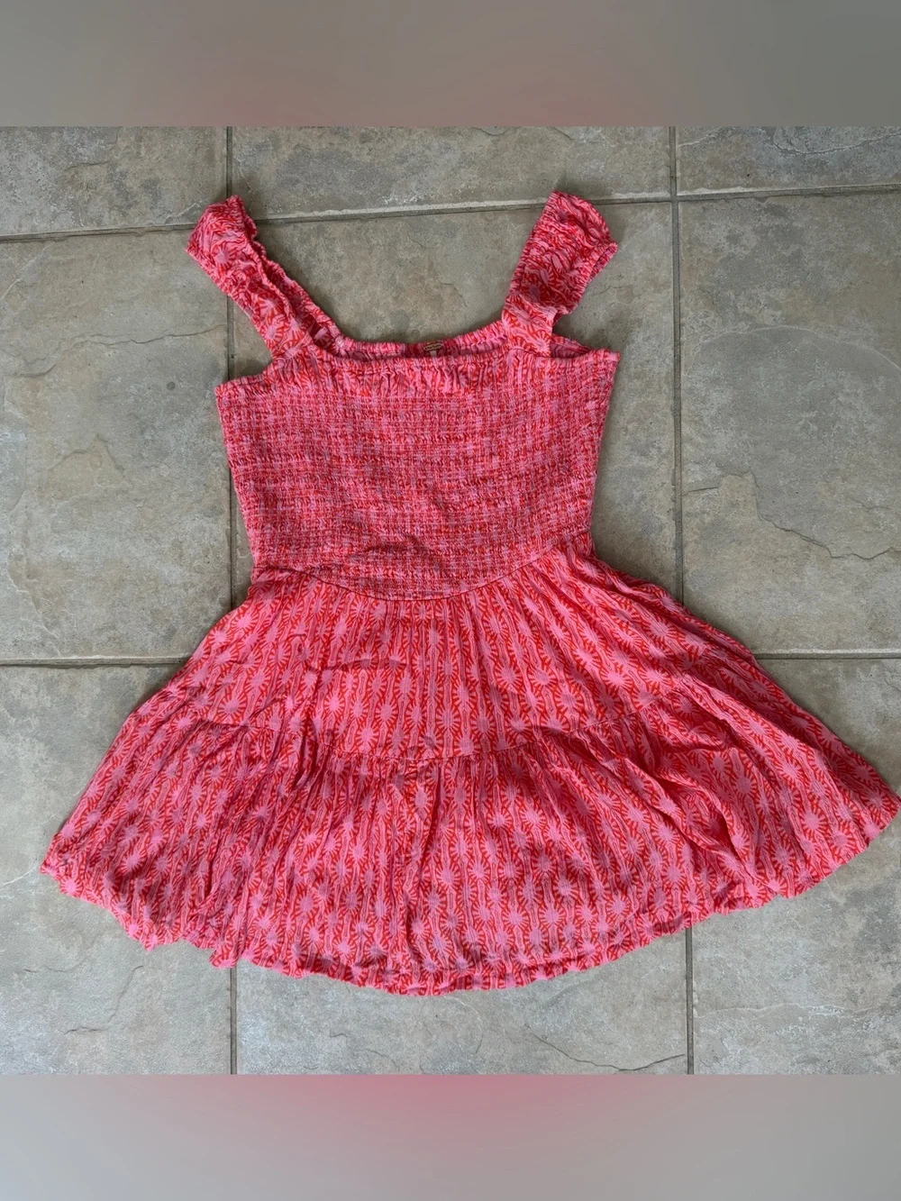 Free People Sweet Annie Mini Dress in Pink Combo Size Medium